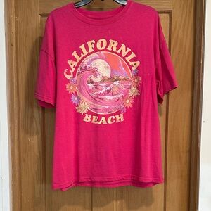 Cold Crush California Beach Tee - Red